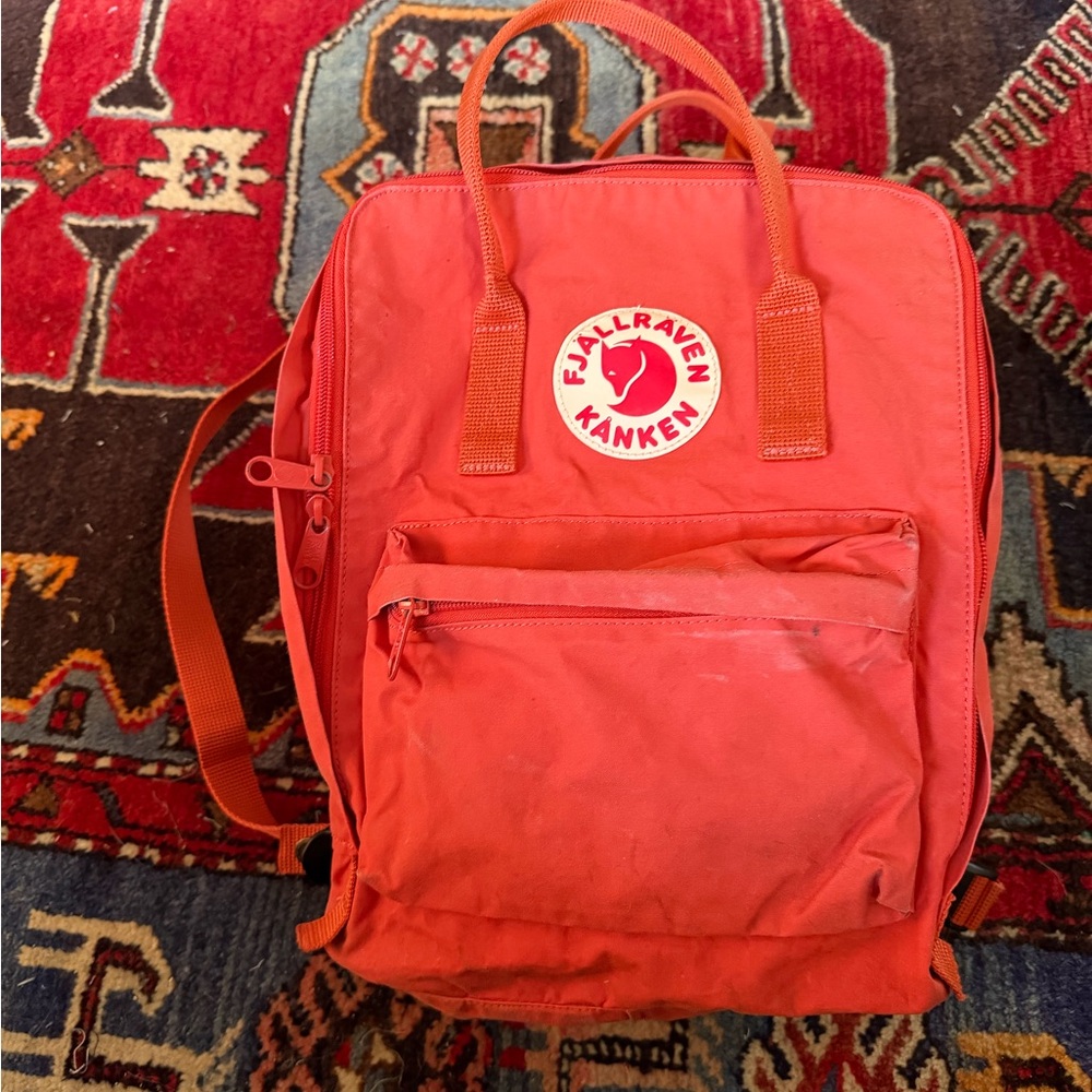 Fjallraven Kanken Backpack in Red